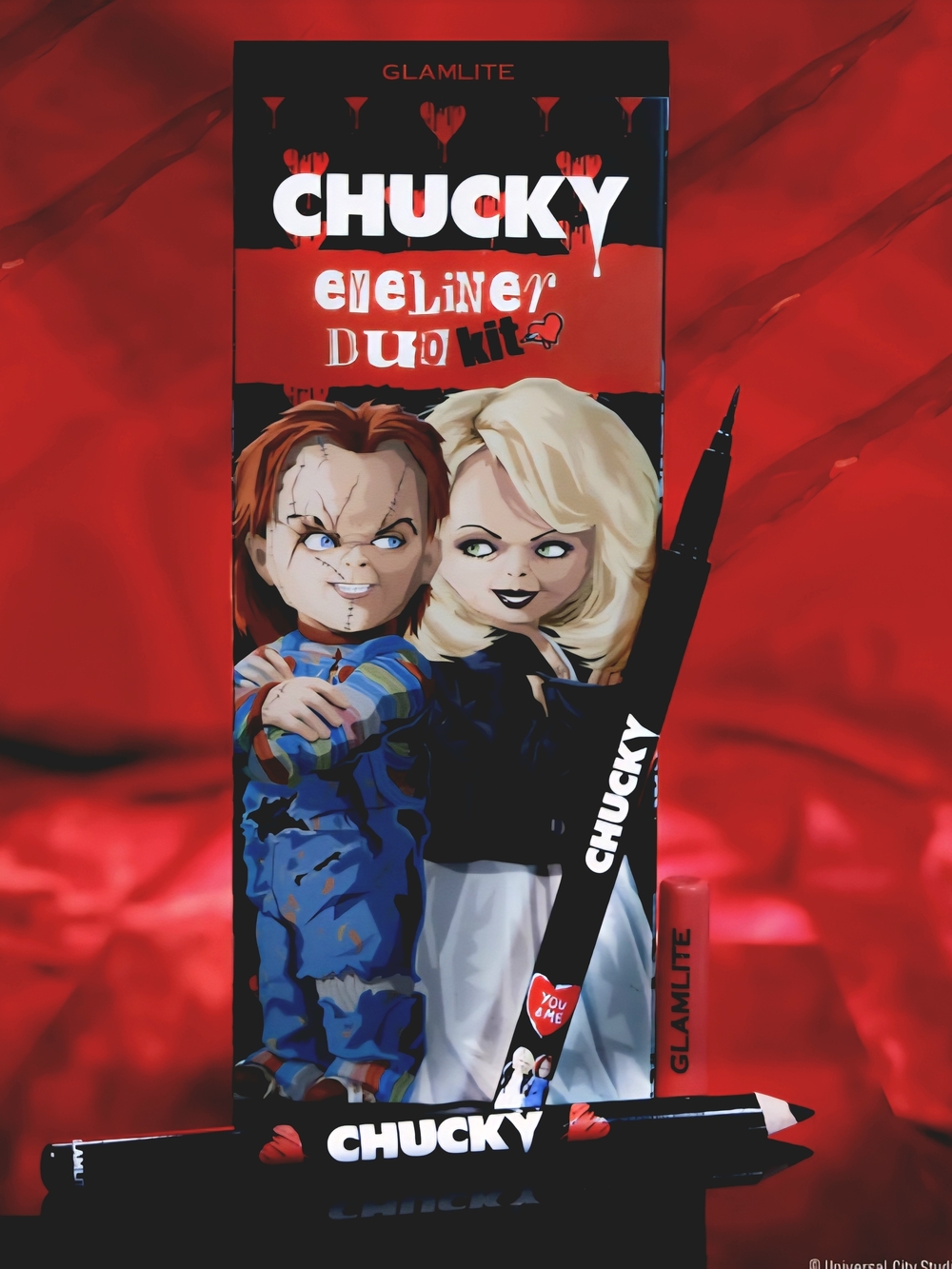 Glamlite x Chucky Eyeliner Duo Kit -  Black